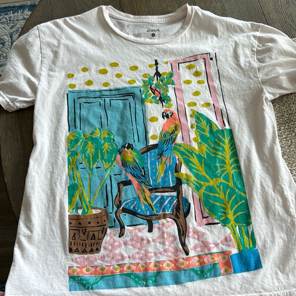 Anthropologie Back When Flamingo Tee